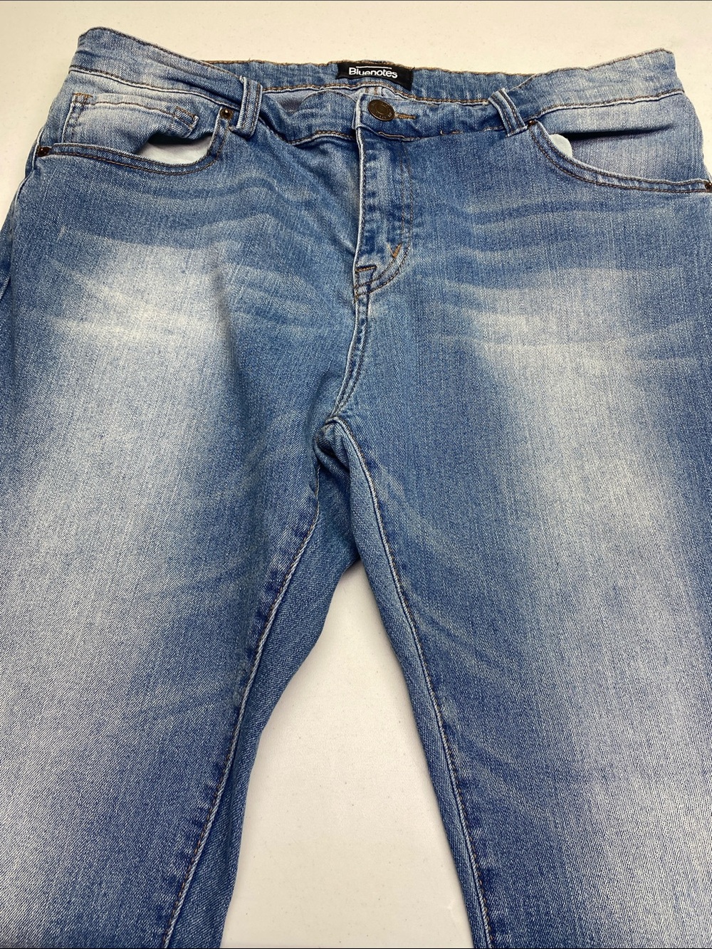 Bluenotes Blue Denim Jeans with Branded Button